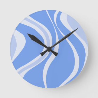 Blue Waves Wall Clock Ronde Klok