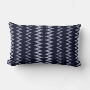 Blue Wavy Pattern Accent Pillow Kussen