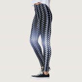 Blue Wavy Pattern Accent Pillow Leggings (Links)