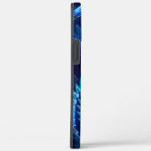 Blue wavy star with zig zag strokes Case-Mate iPhone case (Achterkant / Rechts)