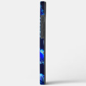 Blue wavy star with zig zag strokes Case-Mate iPhone case (Achterkant / Links)