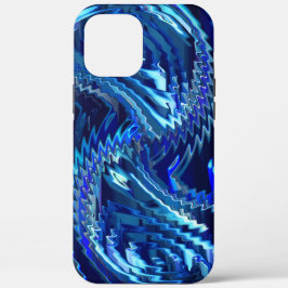 Blue wavy star with zig zag strokes  Case-Mate iPhone case