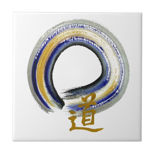 Blue Way, Zen Enso Tegeltje (Voorkant)