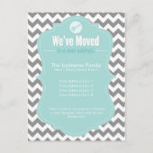 Blue We hebben Briefkaarten voor adreswijziging ve (Voorkant)