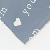 Blue We houden van je mam. Fleece Deken (Hoek)