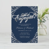 Blue We zijn een uitnodiging van de Engaged Party (Staand voorkant)