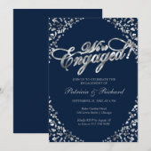 Blue We zijn een uitnodiging van de Engaged Party (Voorkant / Achterkant)