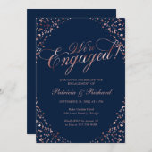 Blue We zijn een uitnodiging van de Engaged Party (Voorkant / Achterkant)