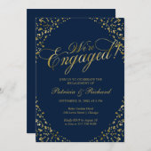 Blue We zijn een uitnodiging van de Engaged Party (Voorkant / Achterkant)