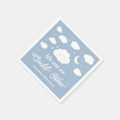 Blue We zijn op Cloud 9 baby shower Servet (Hoek)