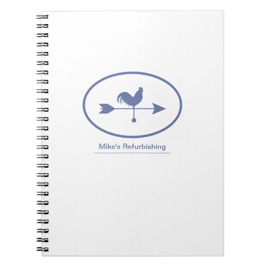 Blue Weathervane Notitieboek (Voorkant)