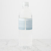 Blue Weddenschap Water Bottle Label Waterfles Etiket (Achterkant)