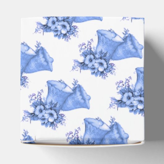 Blue Wedding Bells Bedankdoosjes (Bovenkant)