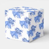 Blue Wedding Bells Bedankdoosjes (Achterkant)