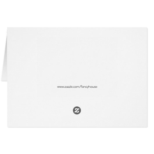 Blue Wedding Bells Hartelijk dank, kaart met handt (Achterkant Horizontaal)