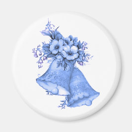 Blue Wedding Bells Magneet