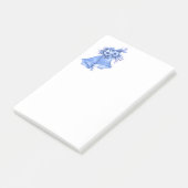 Blue Wedding Bells Post-it® Notes (Schuin)