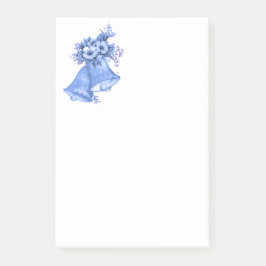 Blue Wedding Bells Post-it® Notes