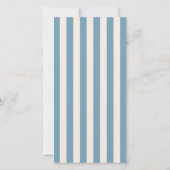 Blue Wedding Ceremony or Reception Welcome Bedankkaart (Achterkant)