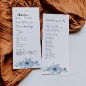 Blue Wedding Ceremony Programma Sjabloon