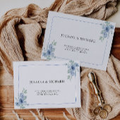 Blue Wedding Envelope Adres Sjabloon