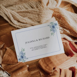 Blue Wedding Envelope Adres Sjabloon