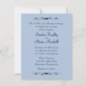 Blue Wedding Invitations Kaart (Voorkant)