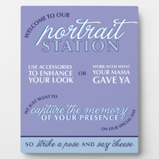 Blue Wedding Photo Booth Sign Fotoplaat