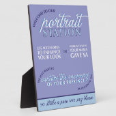 Blue Wedding Photo Booth Sign Fotoplaat (Zijkant)