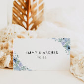Blue Wedding Place Cards Sjabloon