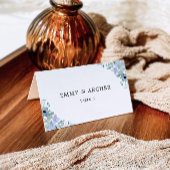 Blue Wedding Place Cards Sjabloon