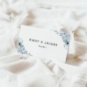 Blue Wedding Place Cards Sjabloon