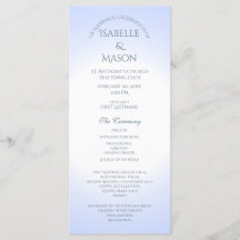 Blue Wedding-programma