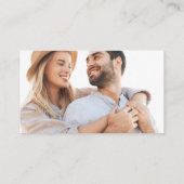 Blue Wedding RSVP Kaart Custom Foto (Achterkant)