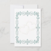 Blue Wedding RSVP Kaartje (Achterkant)