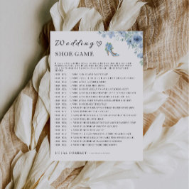 Blue Wedding Shoe Game Sjabloon, Kaart