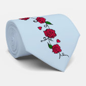 Blue Wedding Stropdas (Opgerold)