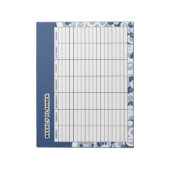 Blue Weekly planner Notitieblok (Linkerzijde)
