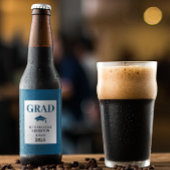 Blue Welcome Afstuderen Bier Etiket
