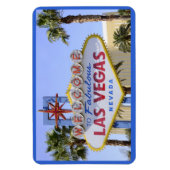 Blue Welcome Sign Nevada Las Vegas Magneet (Verticaal)