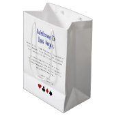 Blue Welcome to Las Vegas Wedding Hotel Medium Cadeauzakje (Voorkant Gekanteld)