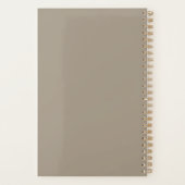 Blue wentletrap beige kustlijn 60 pagina's aangepa planner (Achterkant)