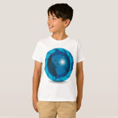 Blue Wereldbol Boys T-shirt (Voorkant volledig)