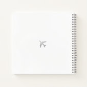 Blue Wereldkaart Heart Destination Guest Book Notitieboek (Achterkant)