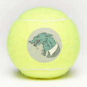 Blue Werewolf gray Penn tennis balls Tennisballen (Voorkant)