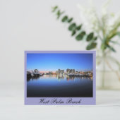 Blue West Palm Beach Briefkaart (Staand voorkant)