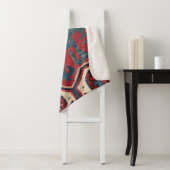 Blue Western Santa Fe Cowboy Style   Sherpa Deken (In situ)