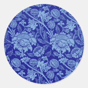 Blue Wey van William Morris Ronde Sticker