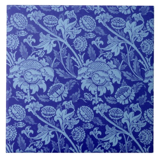 Blue Wey van William Morris Tegeltje (Voorkant)