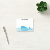Blue Whale Baby Boy Shower Post It Note (Kantoor)
